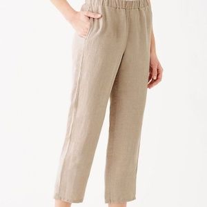 J.jill Everyday Linen Crop pants  size M .